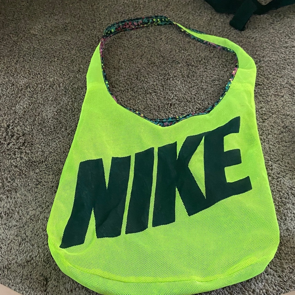 Nike Bright Green Mesh Tote